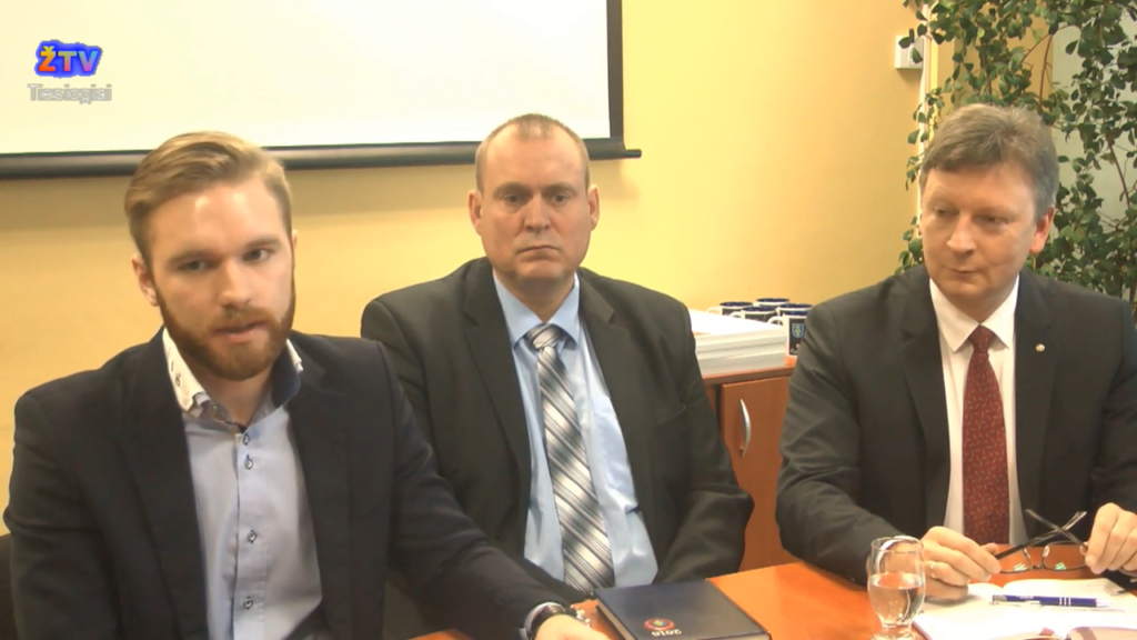 Plungės rajono savivaldybės vadovų spaudos konferencija