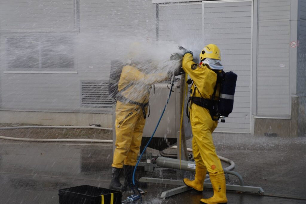 Pareigūnai tobulino priešgaisrinių gelbėjimo pajėgų veiksmus