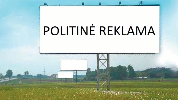 Informacinės lentos – tik politinei reklamai