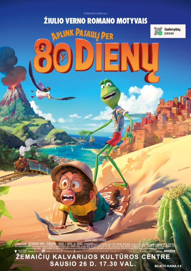 Kino filmas vaikams „Aplink pasaulį per 80 dienų“