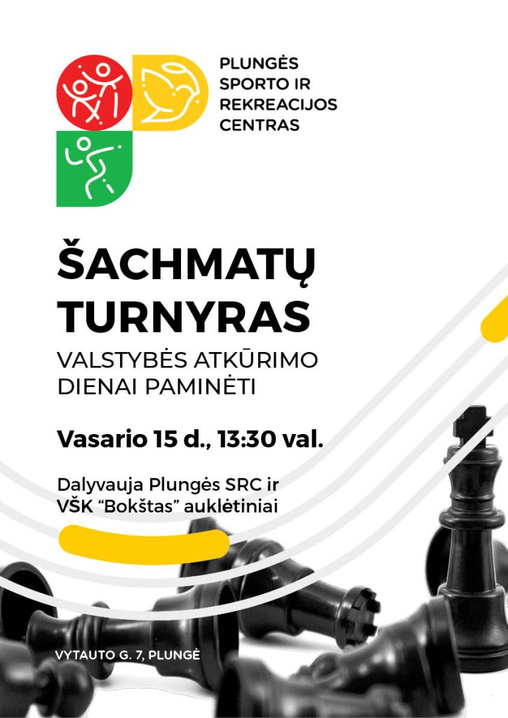 Šachmatų turnyras Lietuvos valstybės atkūrimo dienai paminėti