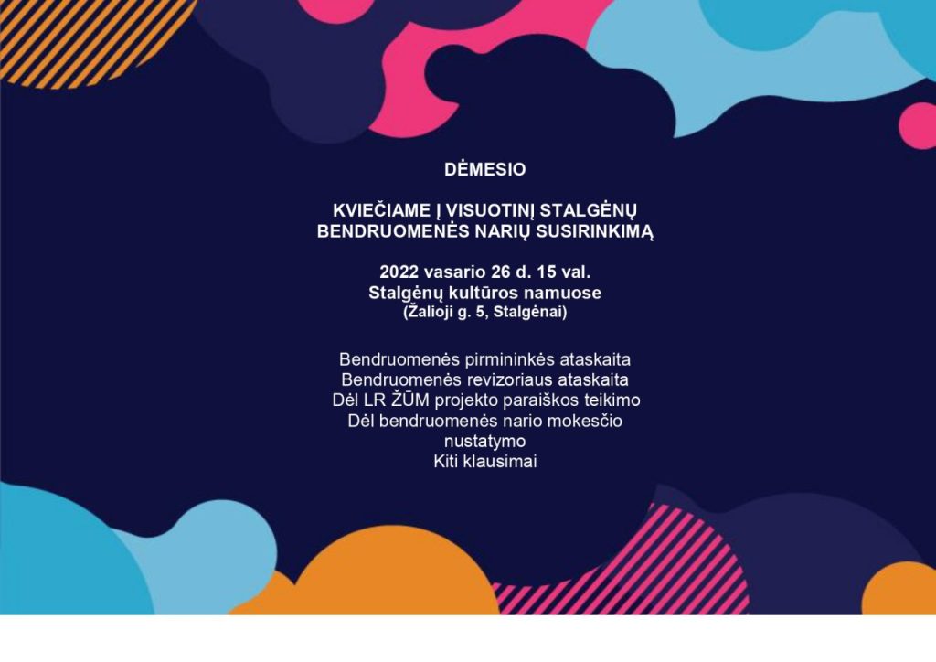 Visuotinis susirinkimas 2022-02-26