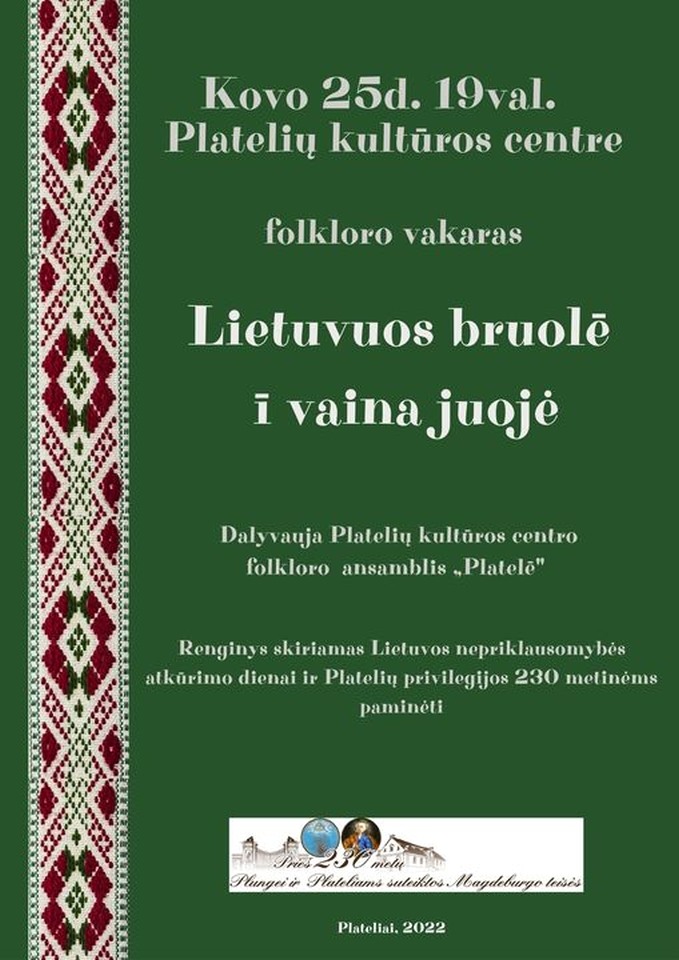 2022-03-25 Folkloro vakaras Lietuvos broliai į vainą jojo