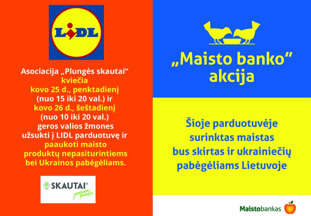 2022-03-25_26 Maisto bankas_lidl Parama Lietuvos ir Ukrainos žmonėms