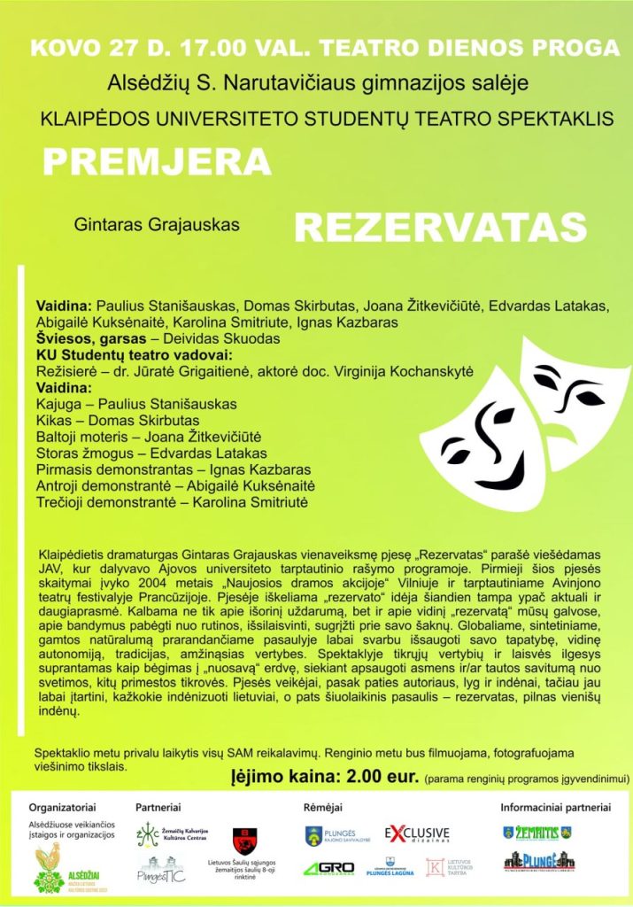 Rezervatas. Alsedziai 2022 03 27