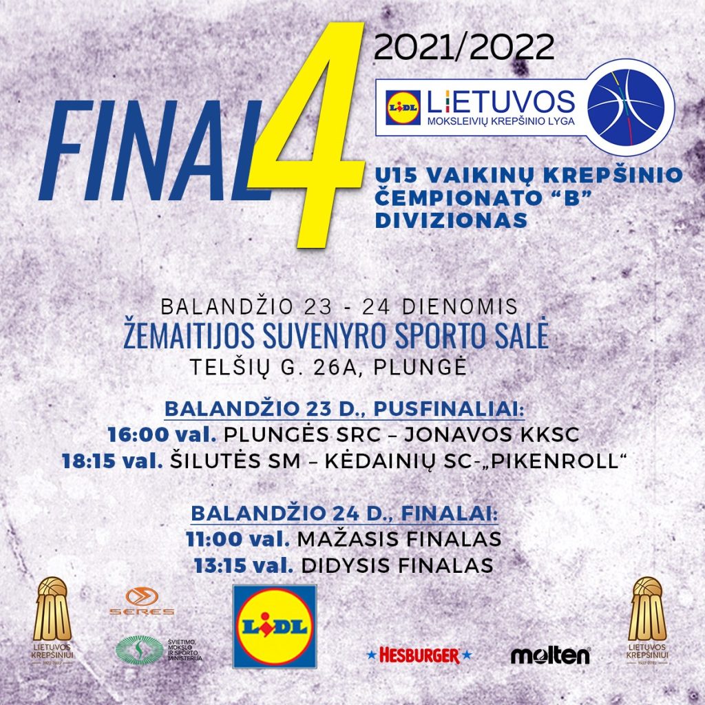 U15 B Finalinis ketvertas Krepšinis
