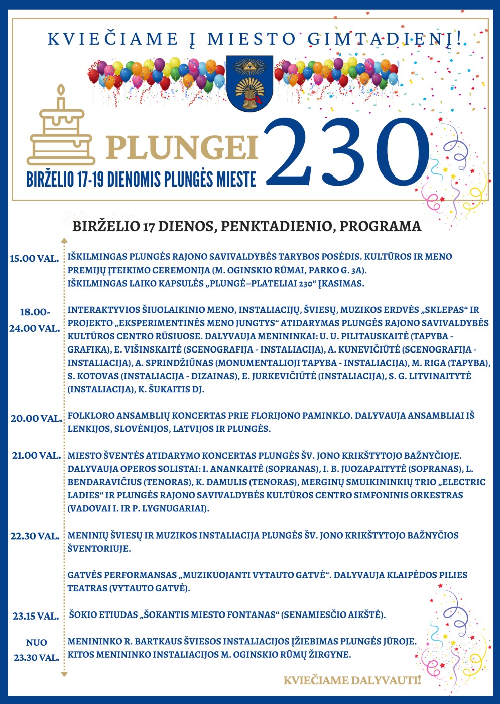 Plungės miesto šventė. 2022-06-17 Pirmoji šventės diena
