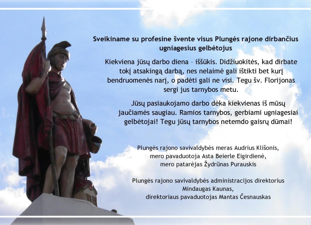 šv. Florijonas 2022-05-04 ugniagesių gelbėtojų diena