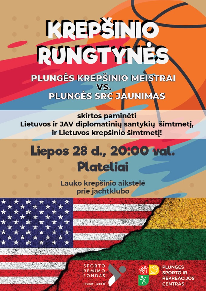 2022-07-28 Krepšinio rungtynės. Lietuvos ir JAV diplomatinių santykių šimtmetis