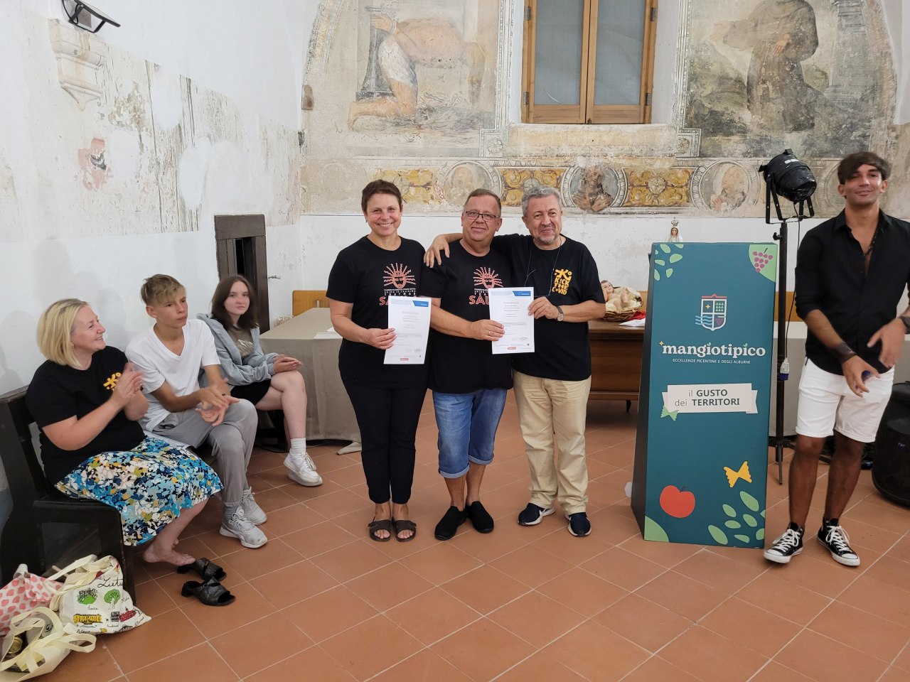 Saula, Teatrinis projektas „Kick the Covid“, Salerno regionas Italijoje. 2022-08-18-26