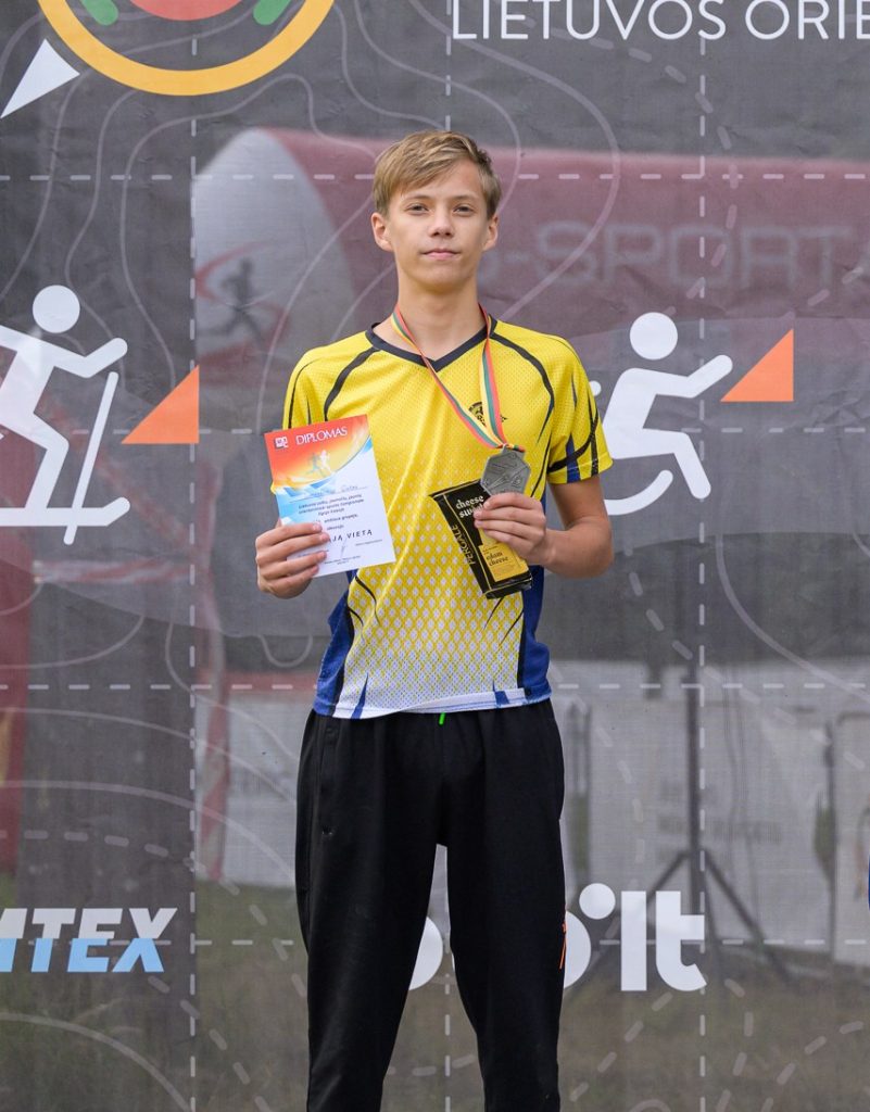 Gintautas Simonavičius, Lietuvos orientavimosi sporto bėgte čempionate 2 vieta