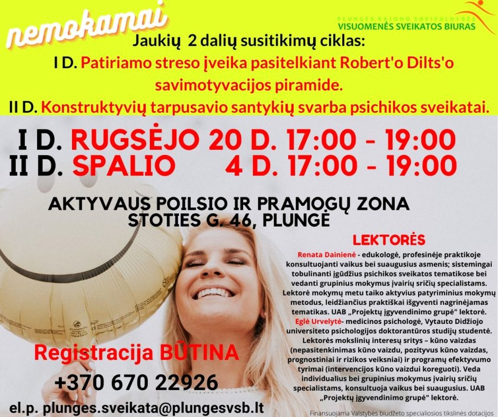 nemokamas psichikos sveikatos stiprinimo dviejų susitikimų ciklas