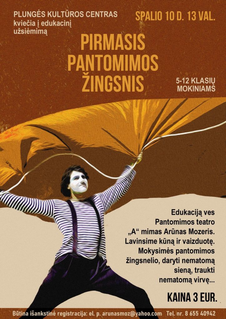 2022-10-10 pirmas pantomimos zingsnis