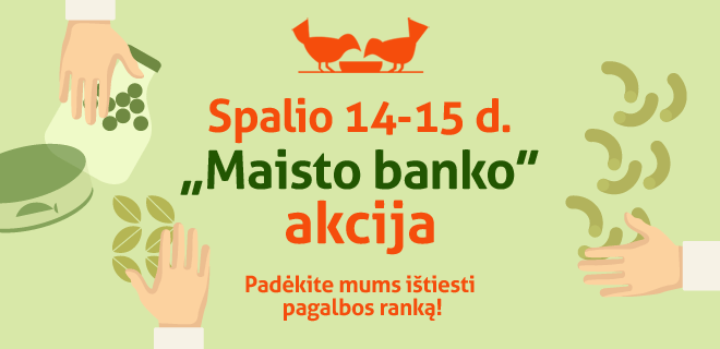 Maisto banko akcija. Skautai