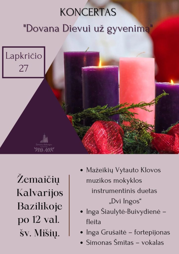 2022-11-27 Koncertas Dovana Dievui už gyvenimą