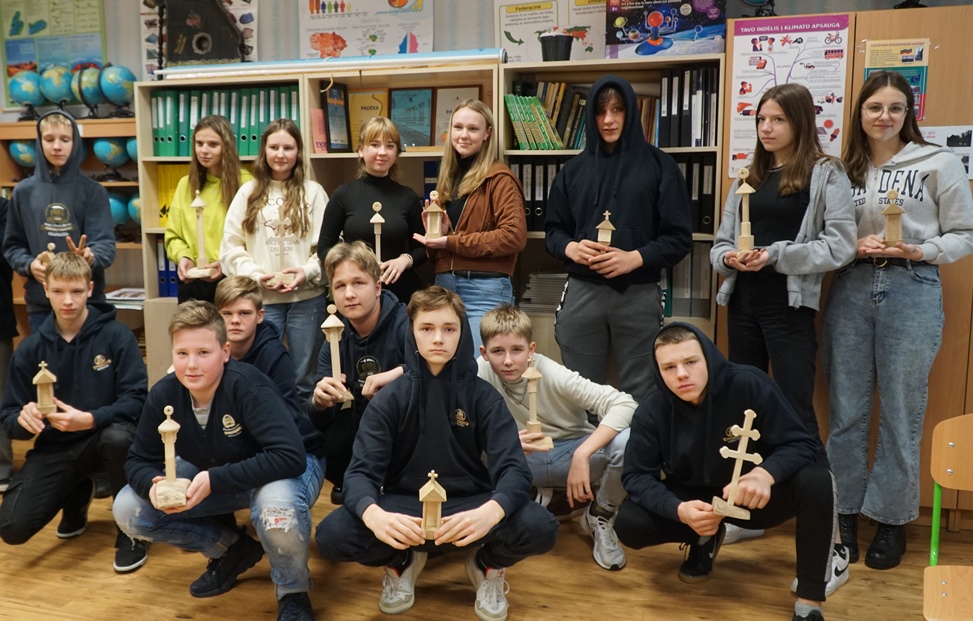 Edukacija apie kryždirbystę Žemaičių Kalvarijos gimnazijoje