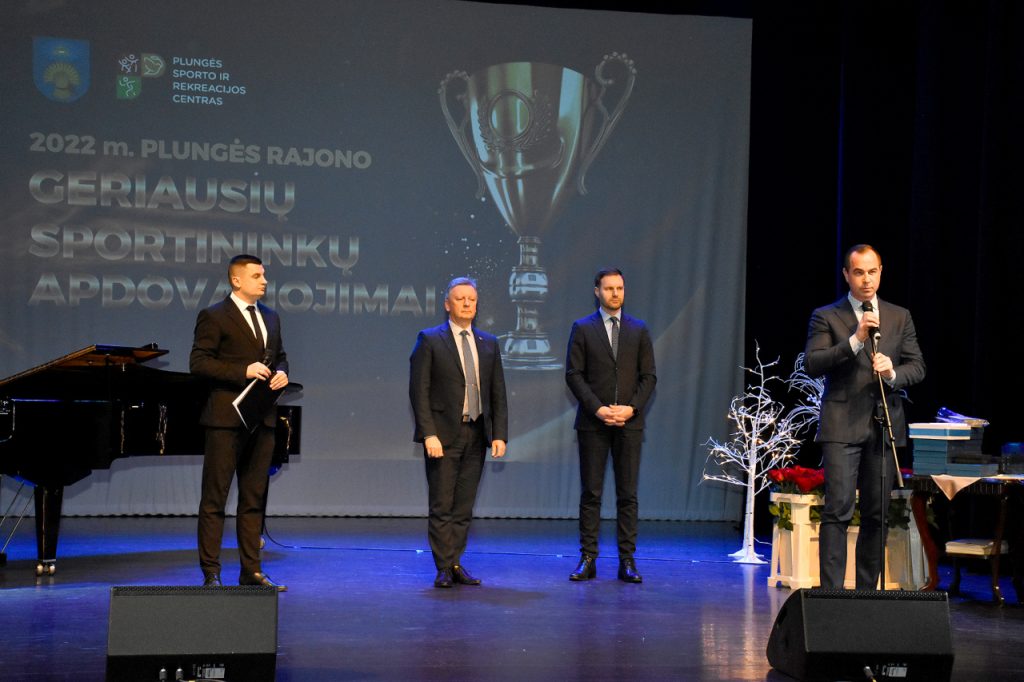 Plungės rajono geriausių sportininkų apdovanojimai 2022-12-15.