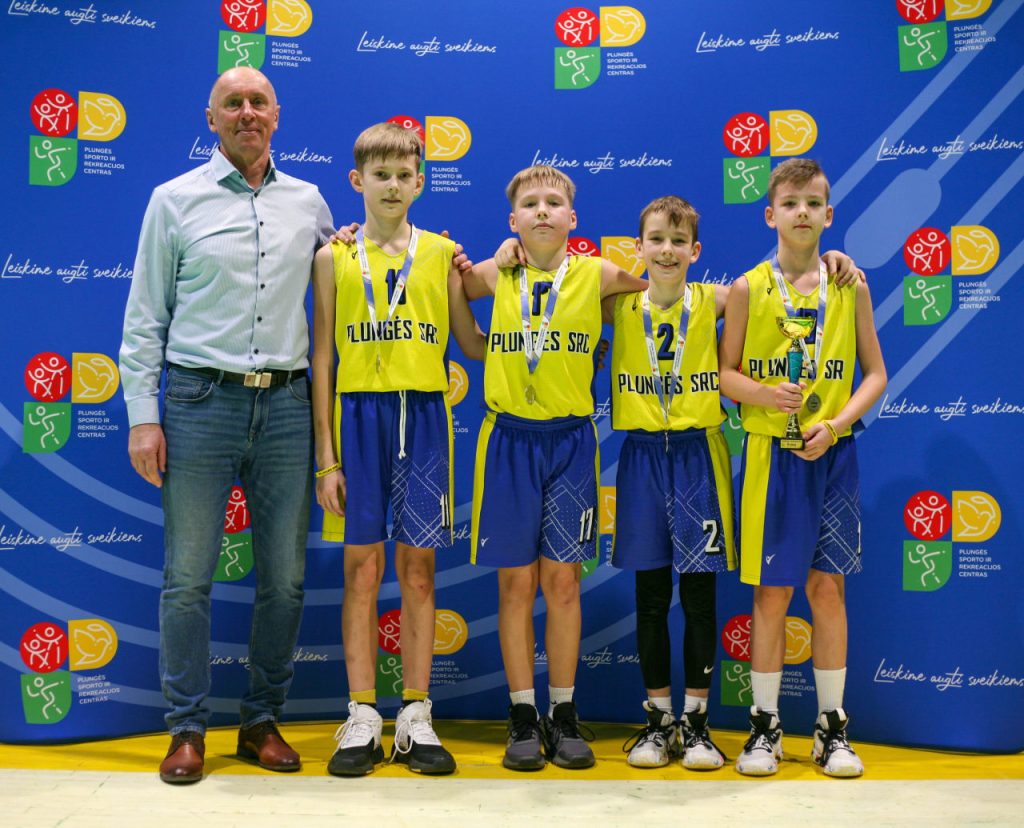 Krepšinio 3x3 turnyras Valstybės atkūrimo dienai paminėti, plungiškių komanda „Vafliai“ (Aronas Venskus, Simas Ilginis, Julius Gaudutis ir Martynas Brezgys)