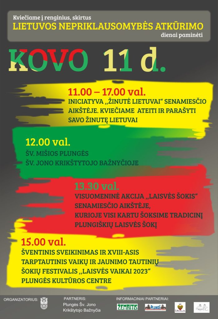 2023-03-11 Plungės renginiai