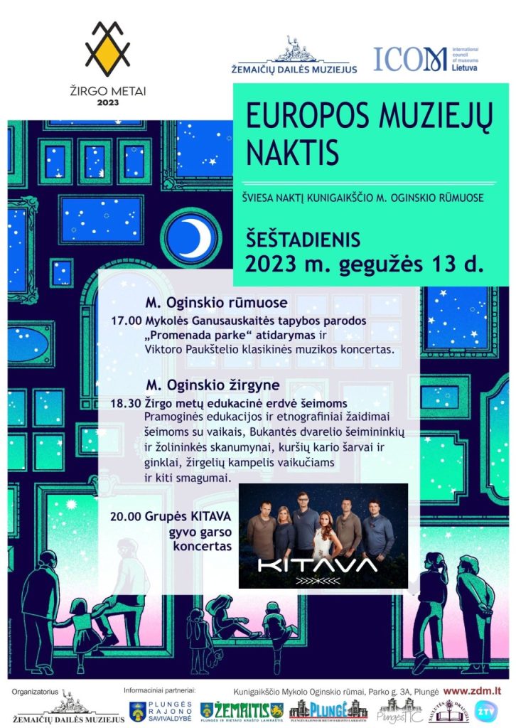 2023-05-13 Europos Muziejų naktis Oginskio rūmuose ir žirgyne