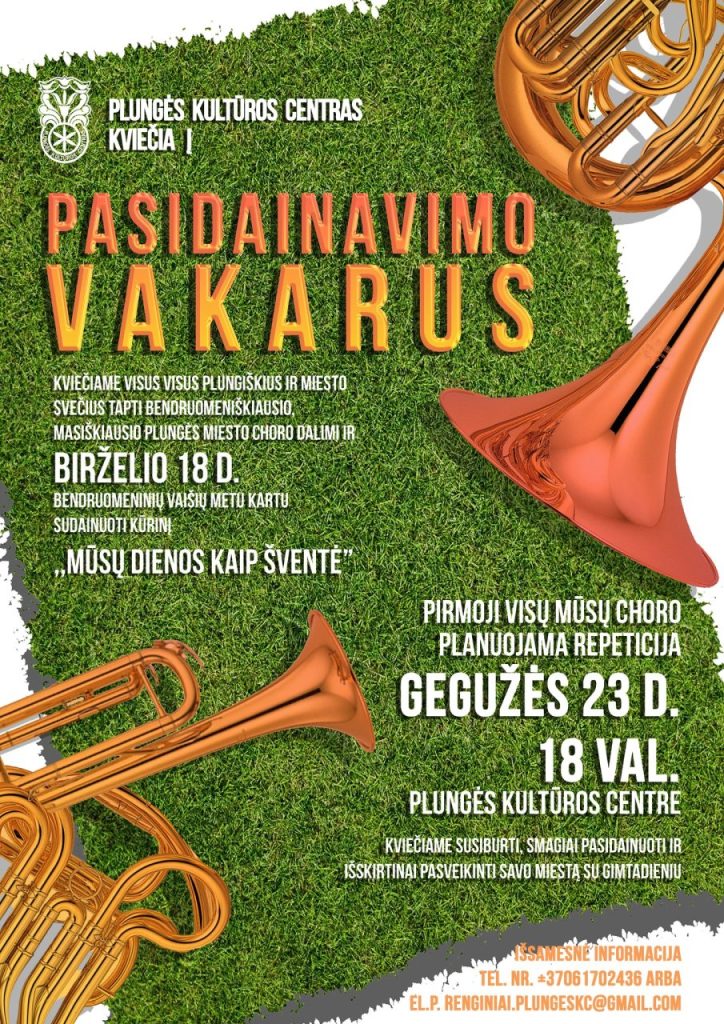 2023-05-23 Pasidainavimo vakaras
