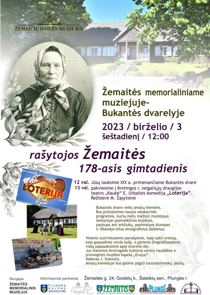 2023-06-03 Žemaitės gimtadienis Bukantės dvarelyje