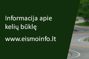 Informacija apie kelių būklę www.eismoinfo.lt