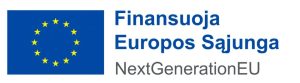 Finansuoja Europos Sąjunga Next Generatin EU, logo