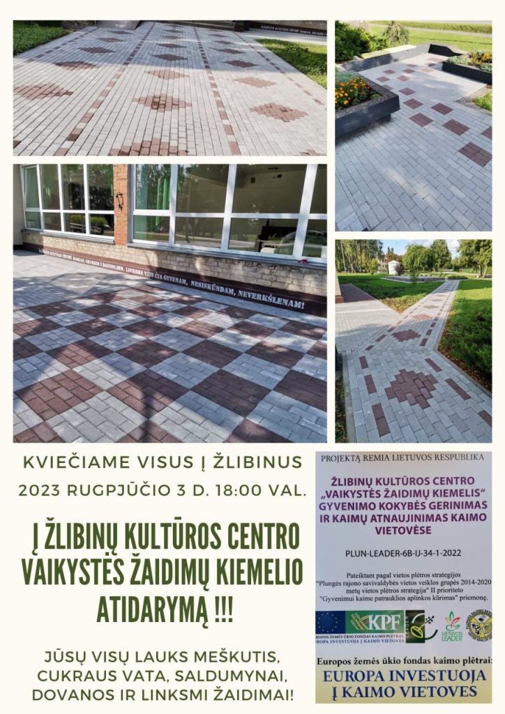 2023-08-03 Žaidimų kiemelio atidarymas Žlibinuose