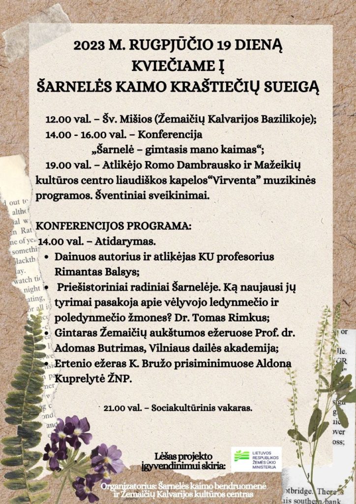 2023-08-19 Šarnelės kaimo kraštiečių sueiga