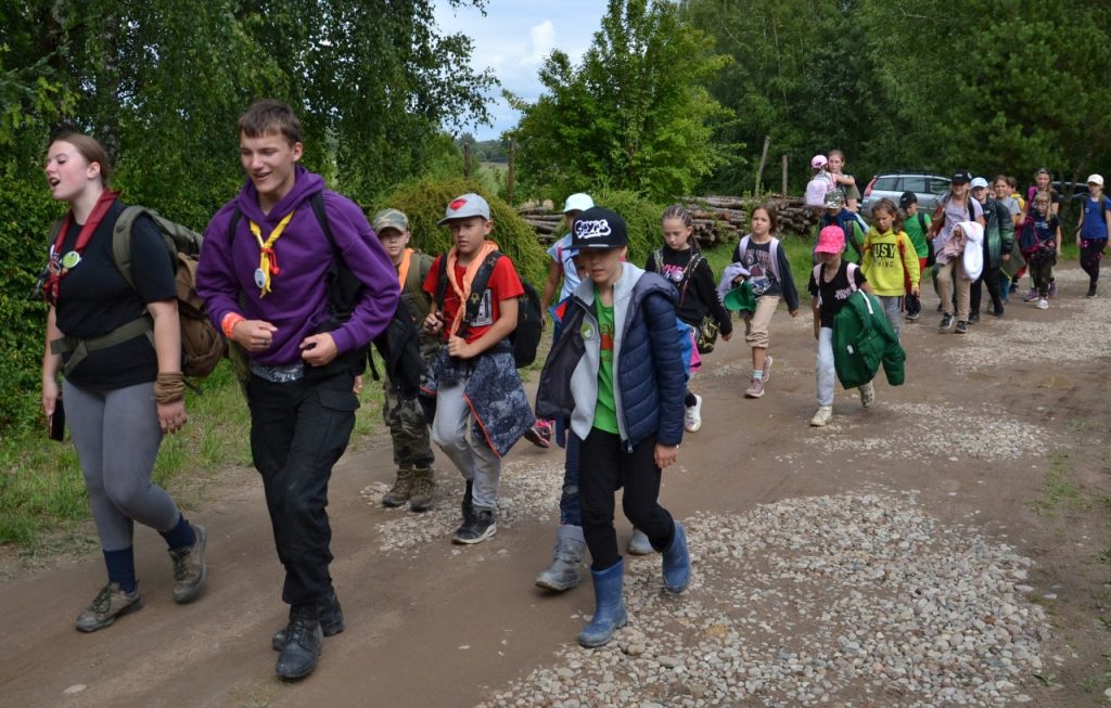 Plungės Gondingos tunto skautų stovykla ne skautams „Skautiškos olimpinės žaidynės Žemaitijoje“