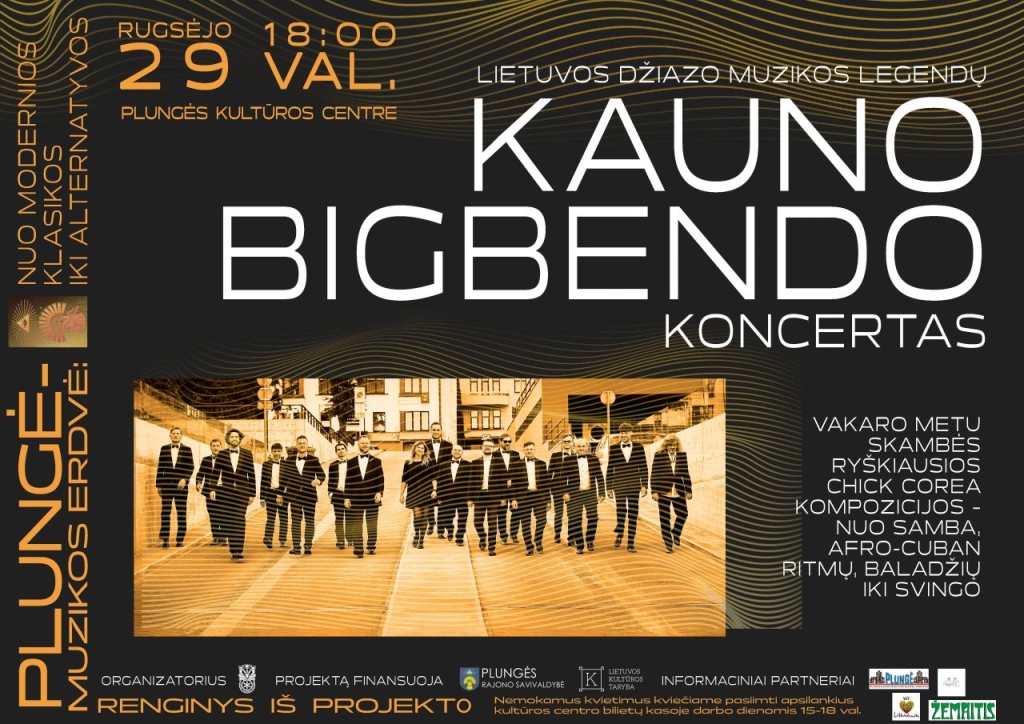 2023-09-29 Projektas ,,Plungė-muzikos erdvė: nuo modernios klasikos iki alternatyvos“, Kauno Bigbendo koncertas
