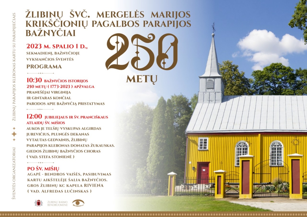 2023-10-01 Žlibinų bažnyčia, 250 metų