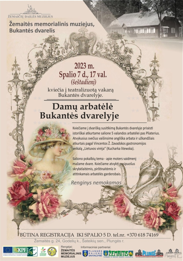 2023-10-07 damų arbatėlė Bukantės dvarelyje