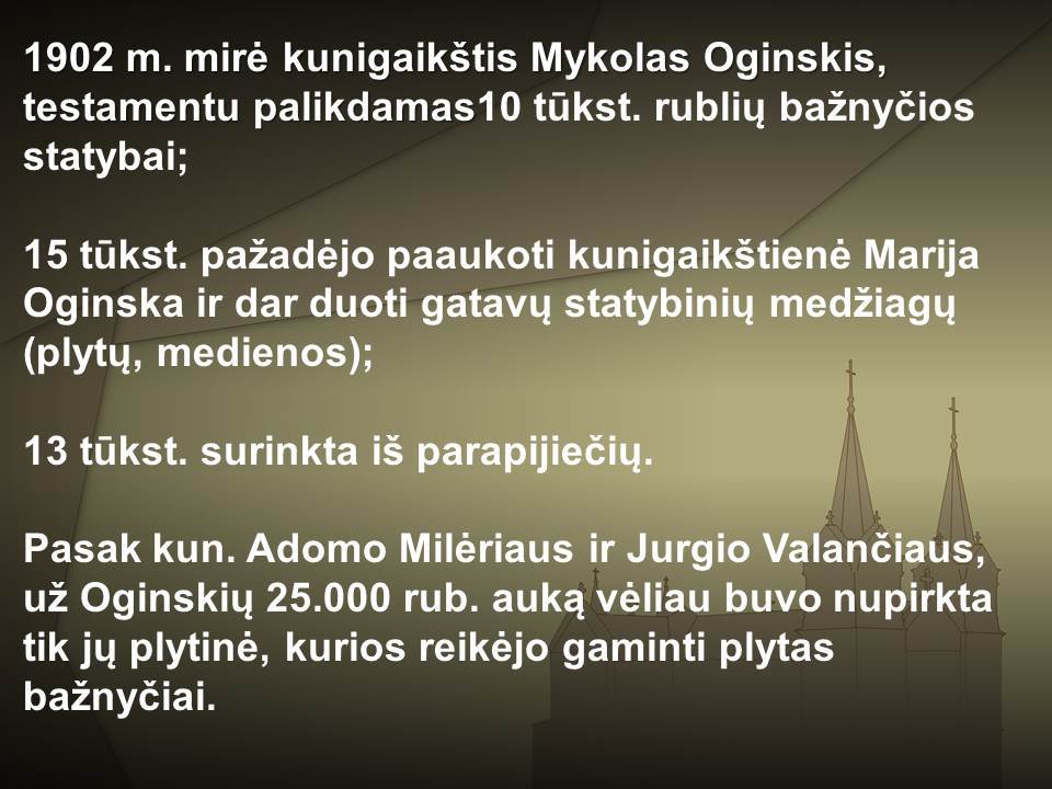 Plungės Šv. Jono Krikštytojo bažnyčiai - 90. Aukotojai