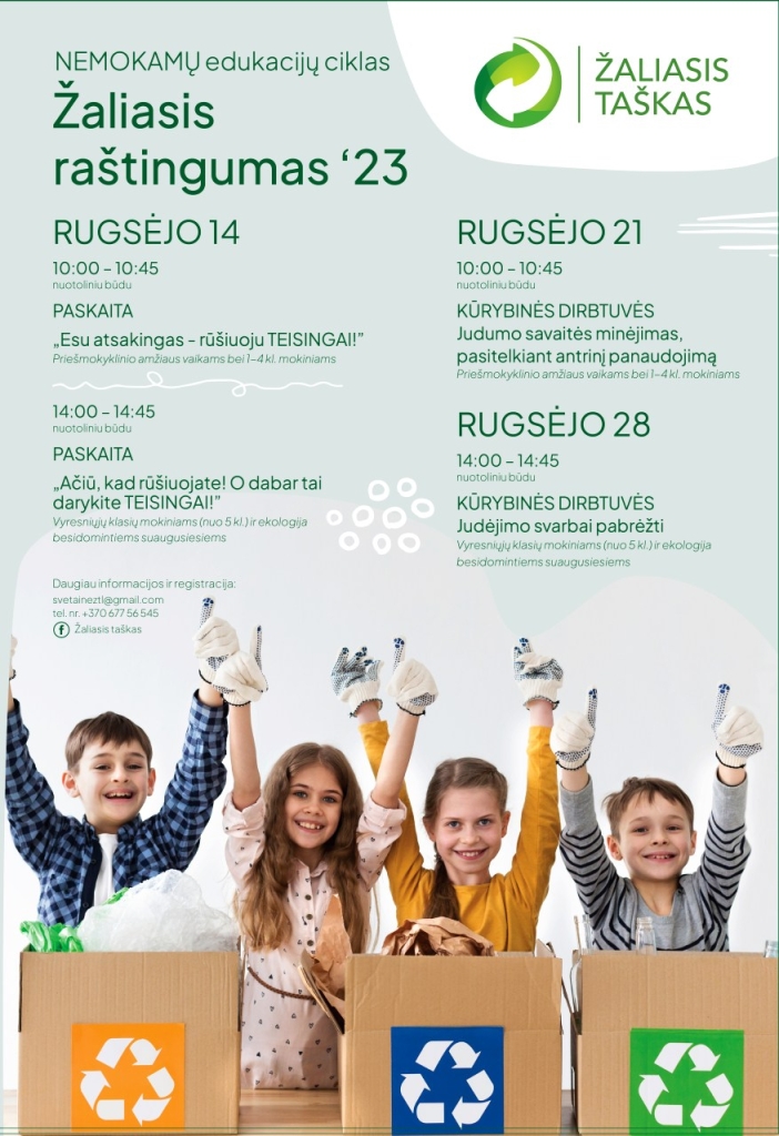 žaliasis raštingumas 2023-09