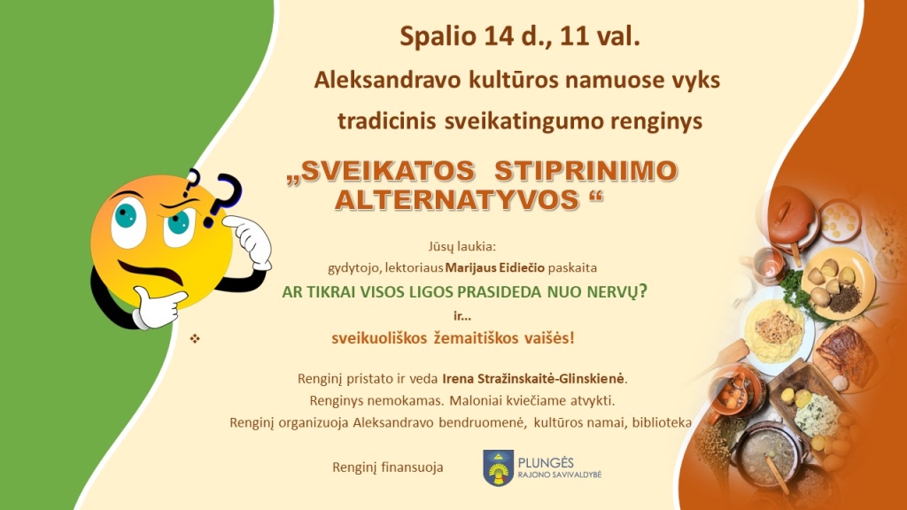 2023-10-14 renginys „Sveikatos stiprinimo alternatyvos"