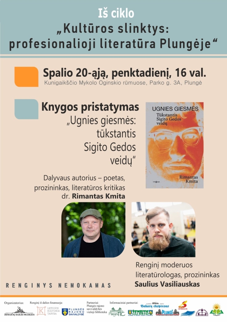 2023-10-20 Ugnies giesmės. Knygos pristatymas