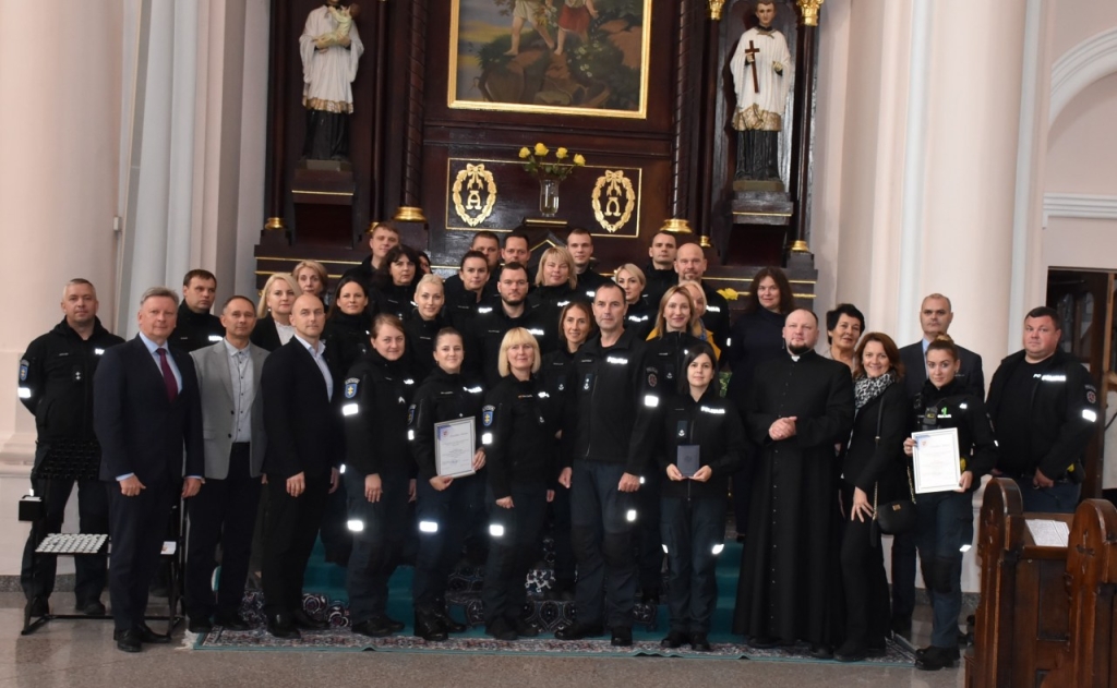 2023-10-02 Policijos diena. Policijos komisariato kolektyvas su svečiais