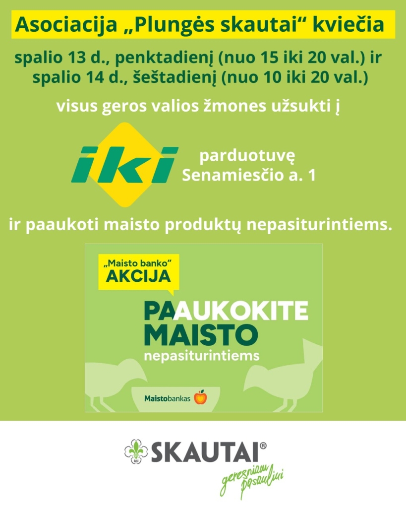 2023-10-13 Maisto banko akcija, skautai