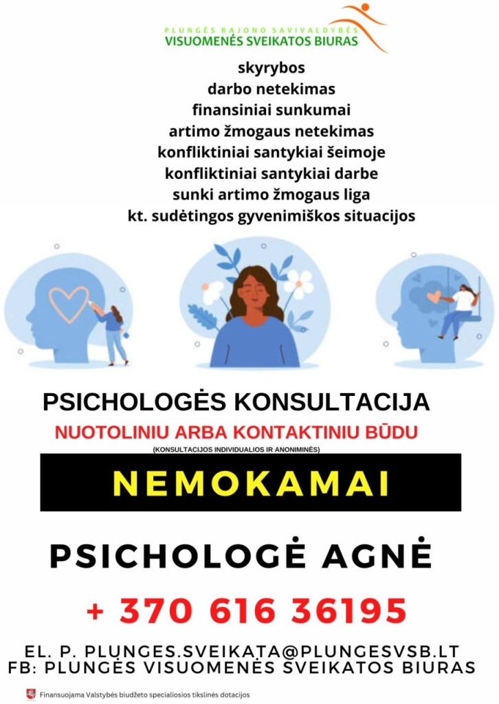 Psichologo konsultacija, nemokama
