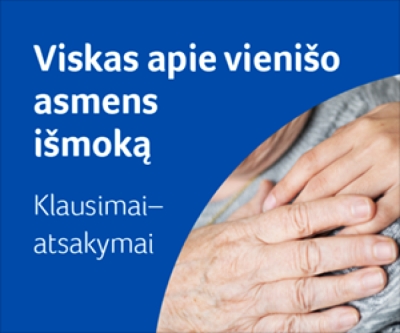 viskas apie vienišo asmens išmoką