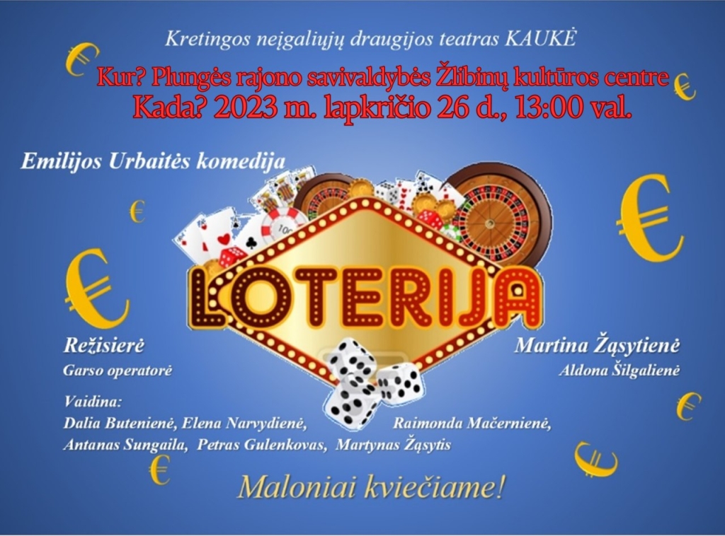 2023-11-26 Emilijos Urbaitės komedija "Loterija"