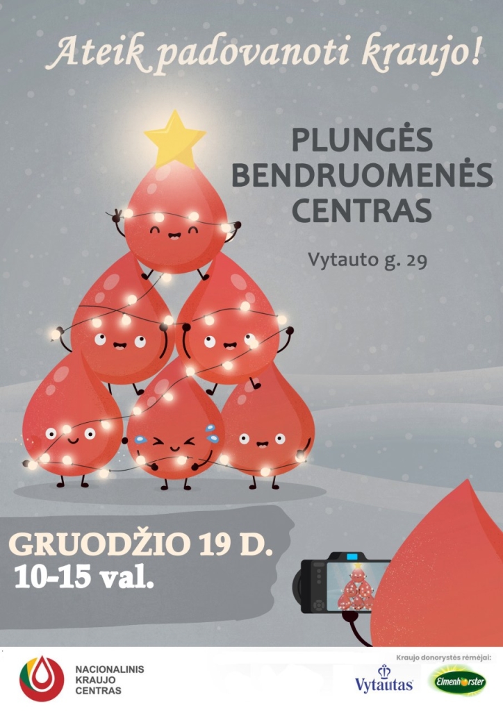 Ateik padovanoti kraujo, 2023-12-19