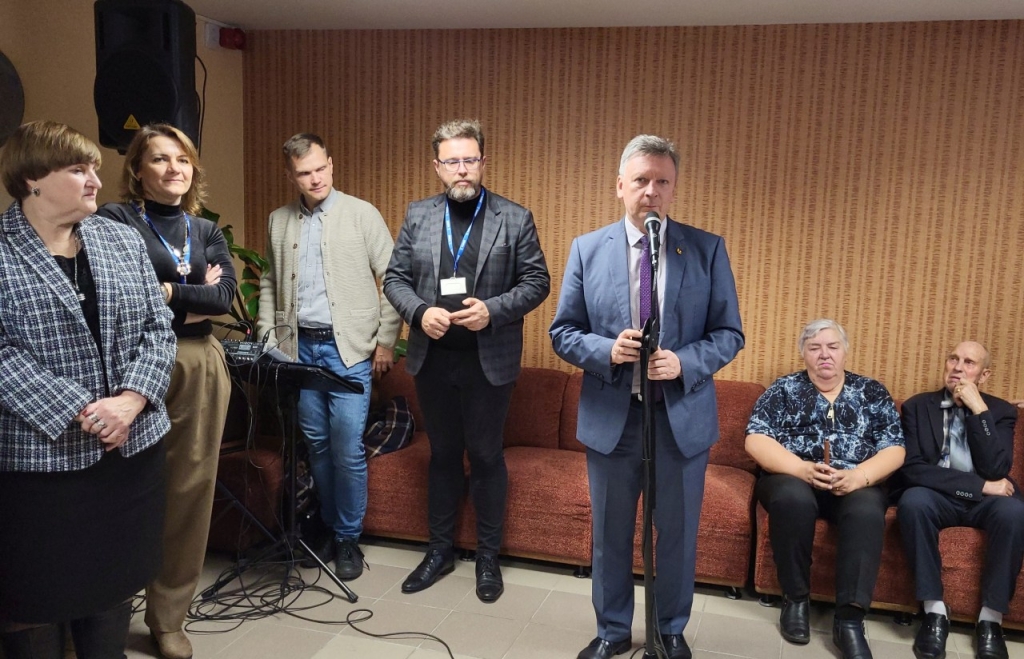 Susirinkusiesiems dėkojo Plungės rajono savivaldybės meras Audrius Klišonis