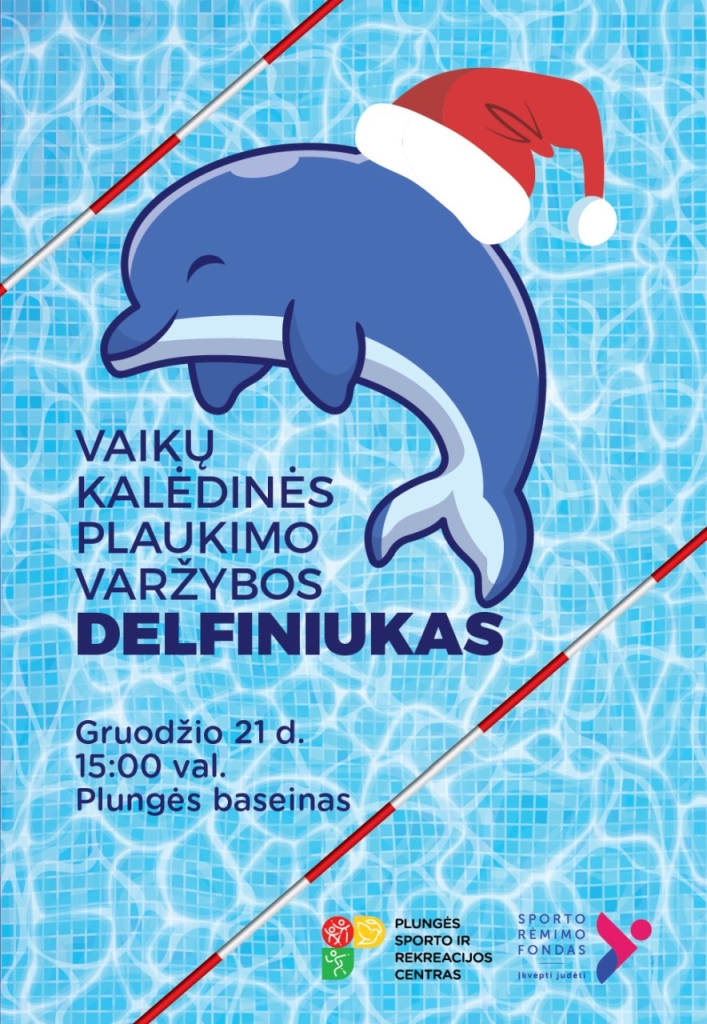 2023-12-21 Kalėdinės vaikų plaukimo varžybos "Delfiniukas"