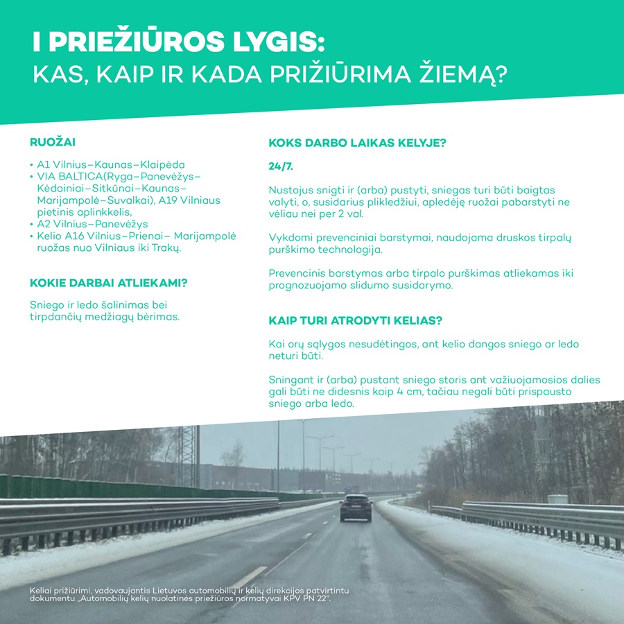 Žiemos atmintinė 1 priežiūros lygis