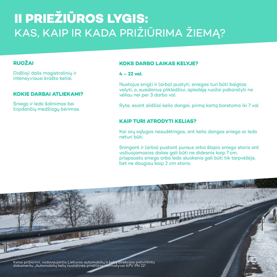 Žiemos atmintinė 2 priežiūros lygis