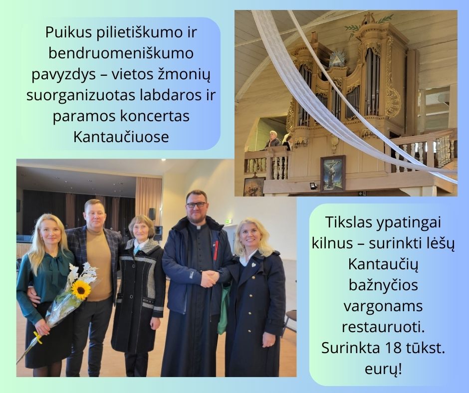 Lėšos bažnyčios vargonams restauruoti