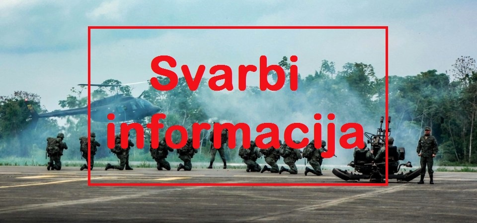 Svarbi informacija